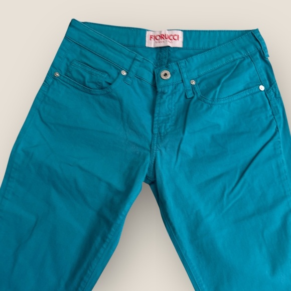 Fiorucci | Straight Leg Jeans | Teal | Size 27 | NWT - Picture 6 of 9